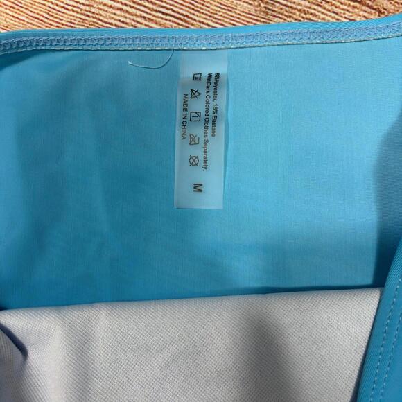 Blue High-Waisted Medium Swimwear Bottoms Nwot - Picture 4 of 5